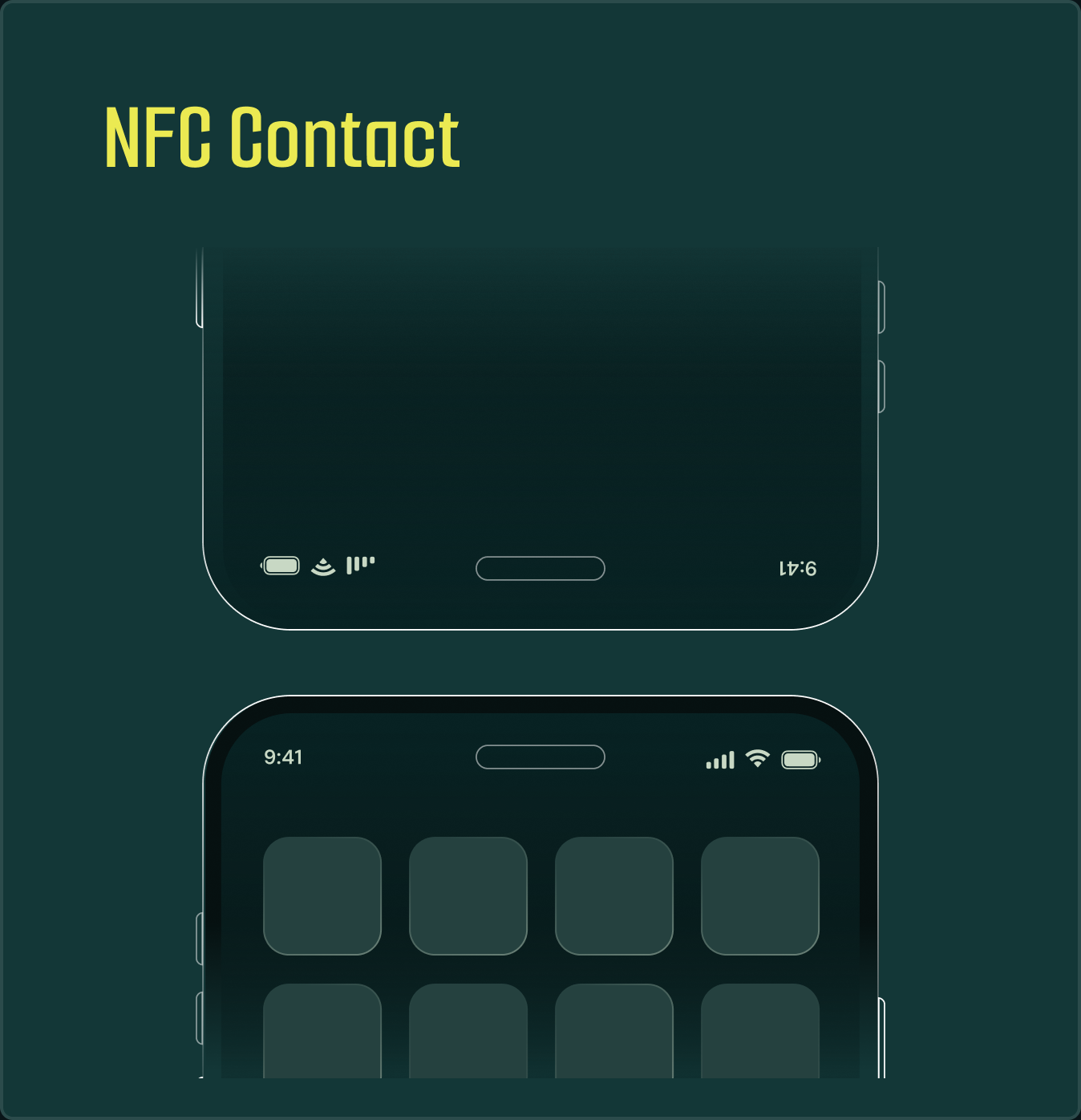 Knockin profile shared with an NFC card