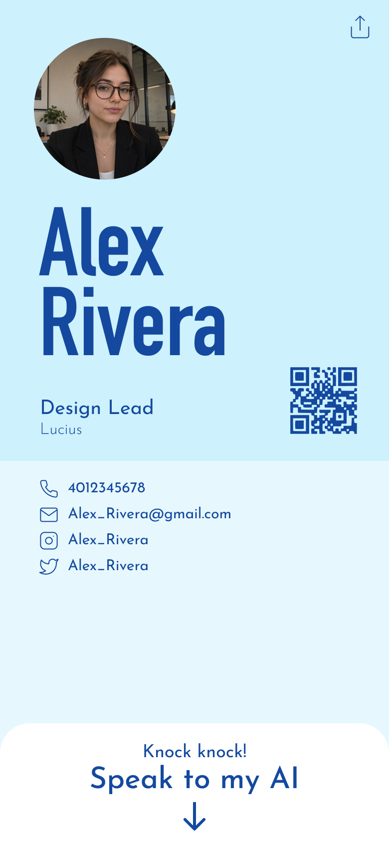 Knockin template card 11