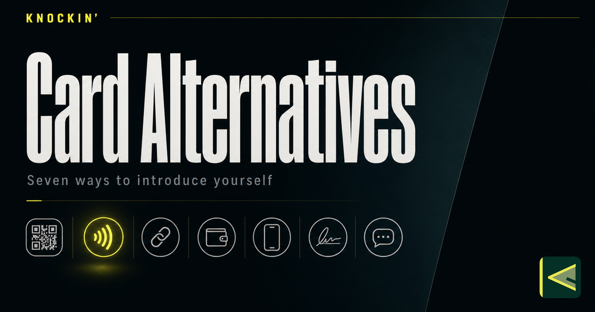 Business Card Alternatives: 7 Ways to Introduce Yourself Without a Printed Card
