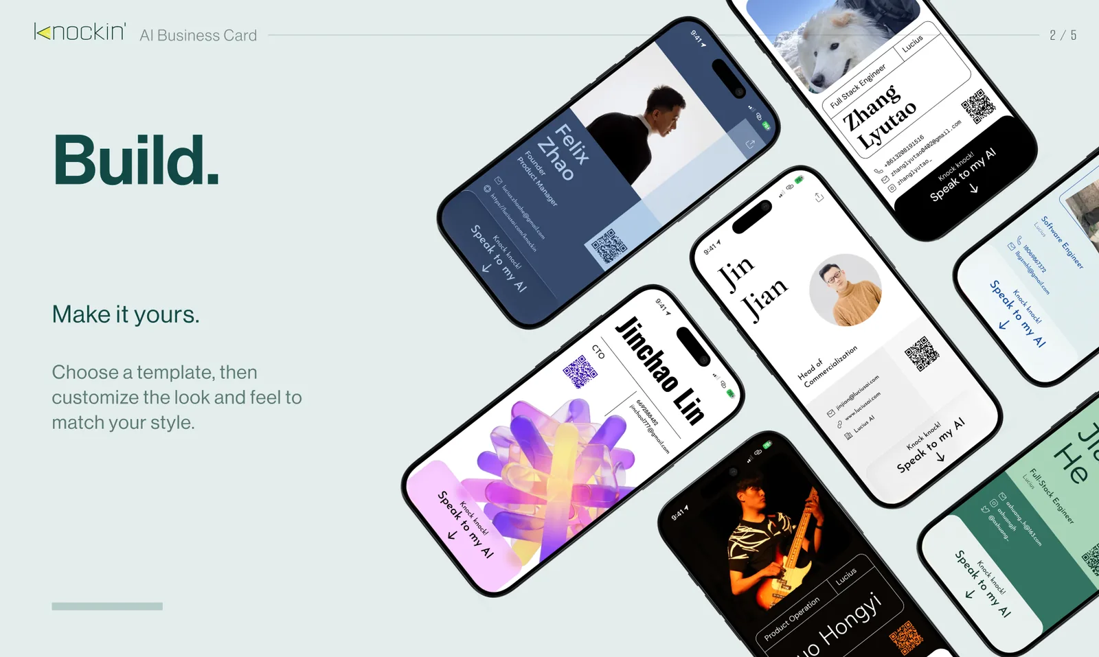 Make it yours — choose a template, then customize colors, background, and fonts to match your style